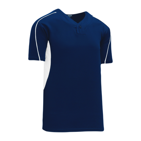 Athletic Knit One Button Pro Placket Baseball Jersey with Underarm Inserts (BA1745)
